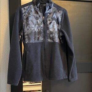 The North Face Navy and Black Teddy Jacket